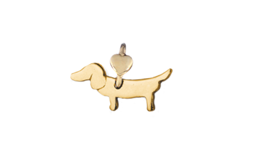 Argento Sterling Bassotto Cane 3D Massiccio Ciondolo / Ciondolo,Fatto