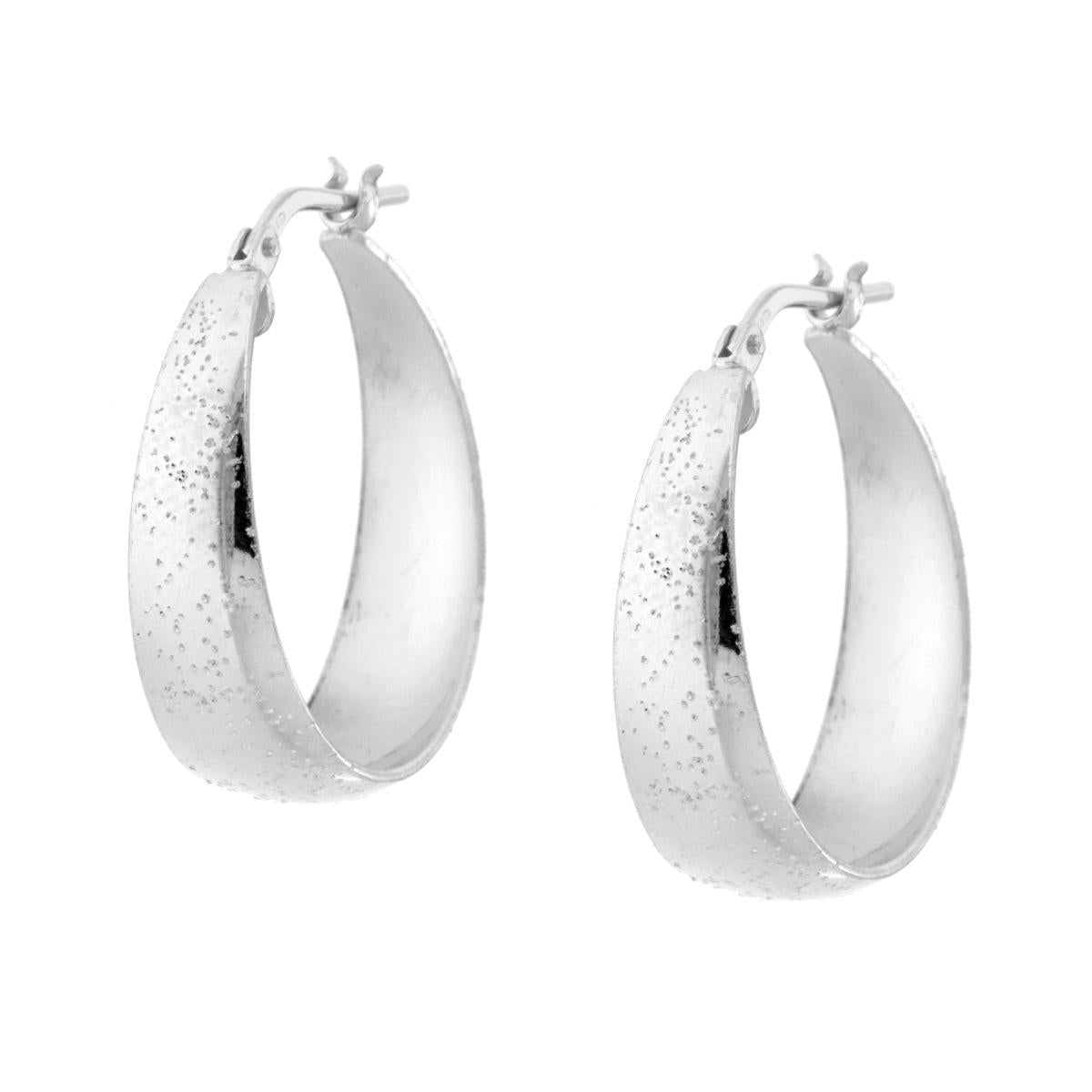 LES POULETTES BIJOUX Orecchini Cerchi Intrecciati In Argento 925 - Gioiello Artigianale Con Cofanetto - 4