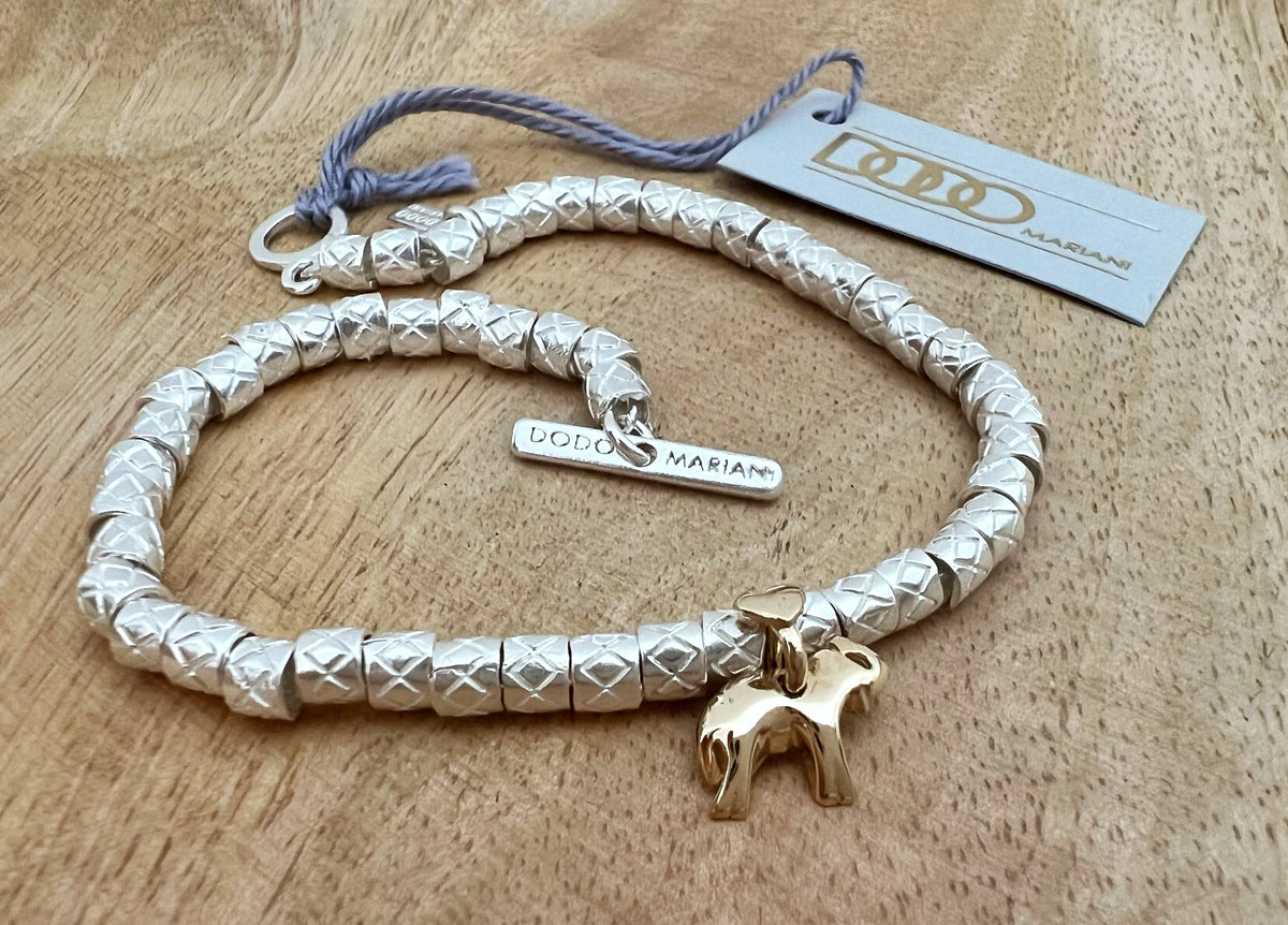 Bracciale Donna Liu Jo In Acciaio Inossidabile Argentato Con Cristalli Turchesi Con Charms