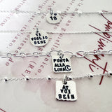 G.M0912 - Bracciale Minimal in Argento 925 - scegli modello e incisione*