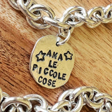 G.1256 Componi il tuo bracciale in Argento 925 ✨  Catena bombata ed elementi personalizzati
