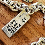 G.1256 Componi il tuo bracciale in Argento 925 ✨  Catena bombata ed elementi personalizzati