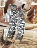 G.8111 - Bracciale rigido Argento 925 con incisione versione alta