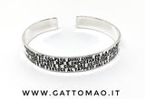 G.8111 - Bracciale rigido Argento 925 con incisione versione alta