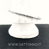 G.8102 - Bracciale rigido Argento 925 con incisione Mod. DESTROYED