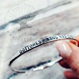 G.8101 - Bracciale rigido Argento 925 con incisione Mod. HAMMERED