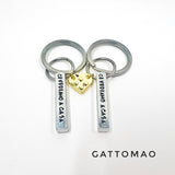 G.9013 - COPPIA di portachiavi che si uniscono • Versione placcata oro