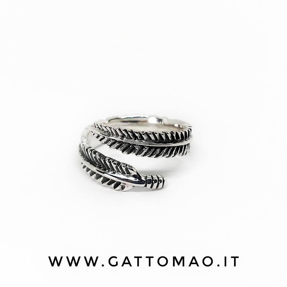 Bracciale Regolabile In Argento 925 Con Piuma E Freccia ONEFINITY – Simbolo Di Libertà E Forza – Regalo Per Donna