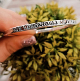 G.8102 - Bracciale rigido Argento 925 con incisione Mod. DESTROYED