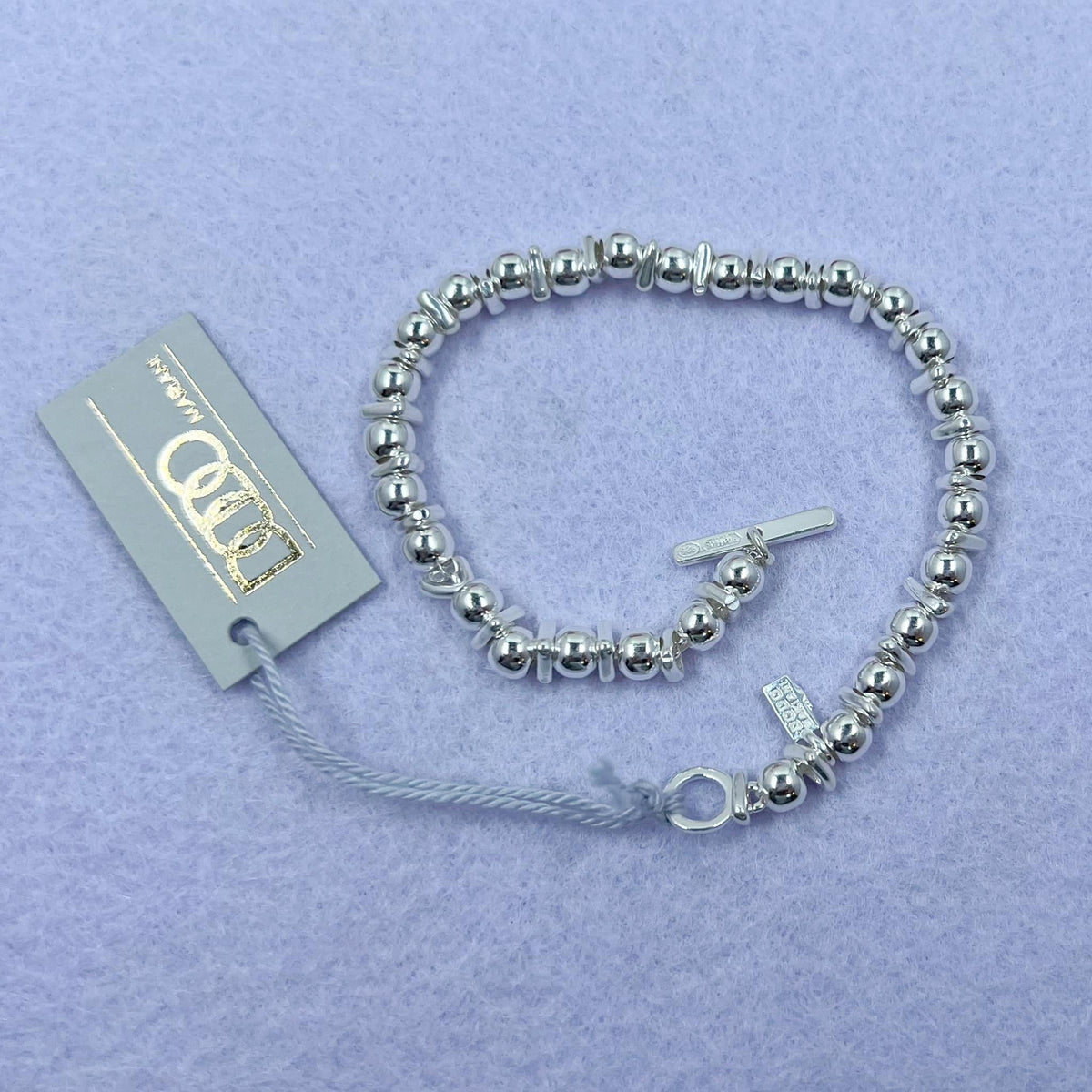 Ciondolo Bracciale Perline Argento Sterling 925 Fiore Europeo Cuore - Foto 11