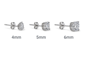 Orecchino Singolo punto luce Argento 925 - versione 4 griffes