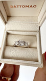 G.A1006 Trilogy Argento 925 e Moissanite 2 carati