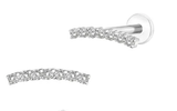 P.0029 - Piercing in TITANIO con zirconi