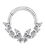 P.0033 - Piercing in TITANIO con zirconi
