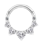 P.0035 - Piercing in TITANIO con zirconi