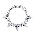 P.0036 - Piercing in TITANIO con zirconi