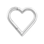 P.0038 - Piercing in TITANIO - clicker cuore