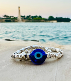 G.19375 Bracciale Argento 925 occhio turco porta fortuna