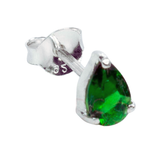 G.2215Q Monorecchino Argento 925 goccia verde