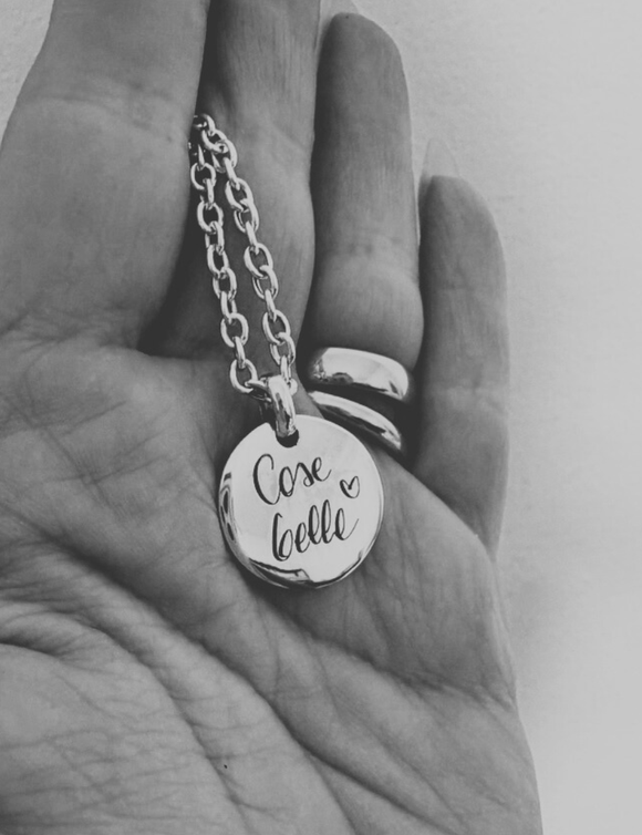 G.21225 Collana Argento 925 “incisione a mano” - Personalizzabile