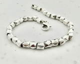 G.41275 Bracciale Argento 925 - Borchie - Catenina interna