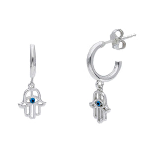 256340 Orecchini Argento 925 Mano di Fatima