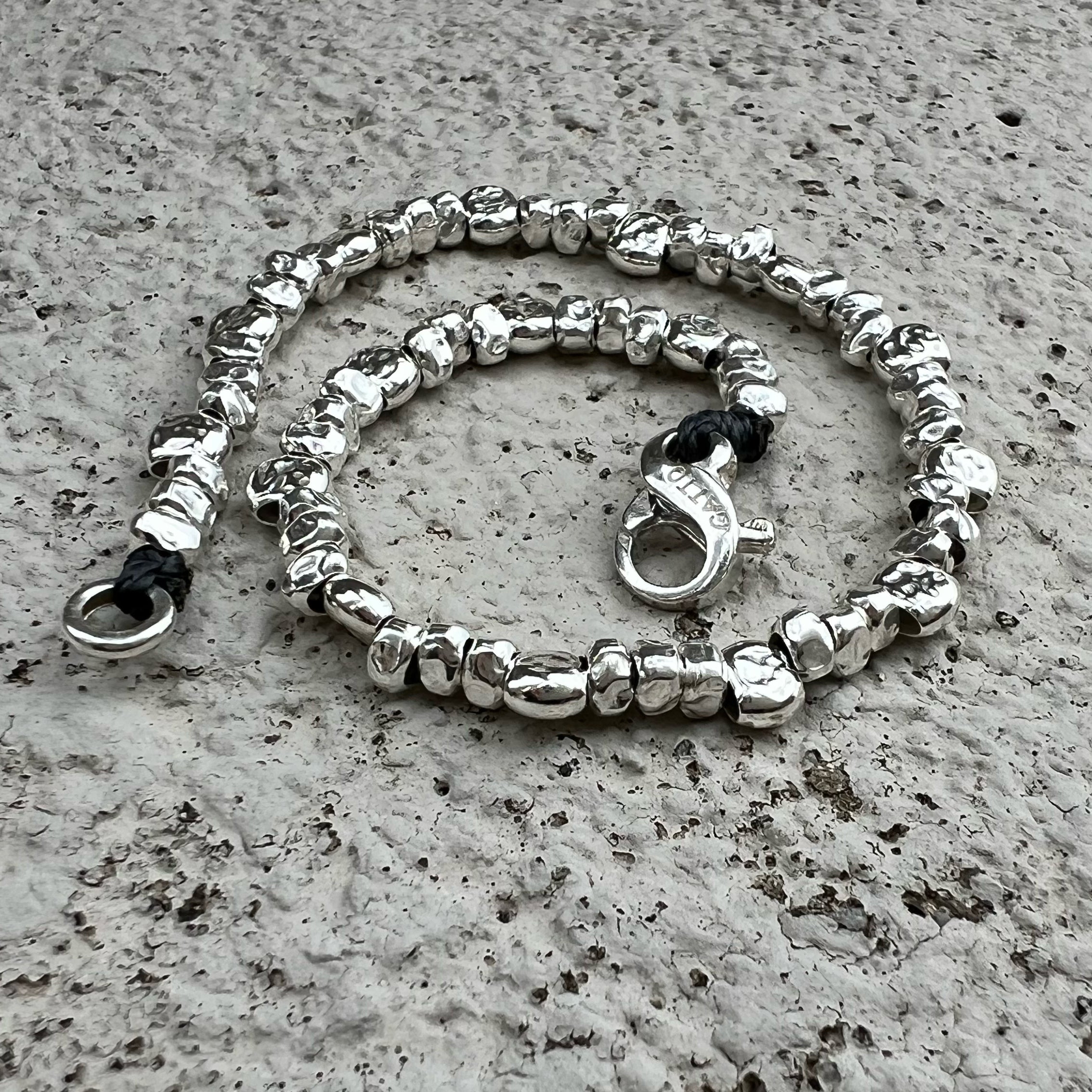 BRACCIALE IN ARGENTO 925 CON SFERE DIAMANTATE 6MM - Foto 8