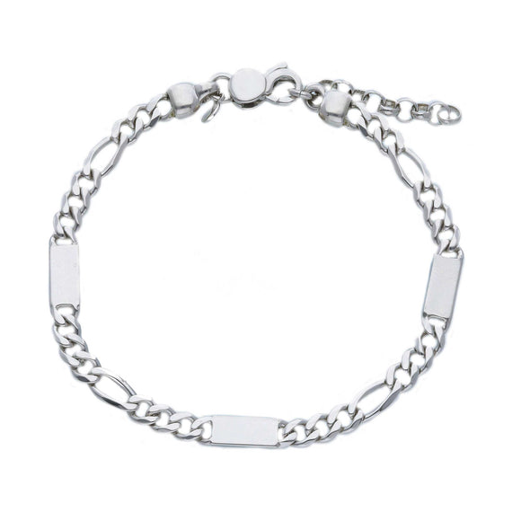 Bracciale catena intervallata -  uomo Argento 925