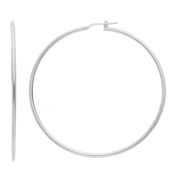 Orecchini cerchi classici grandi - Argento 925