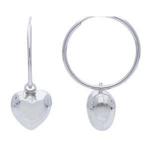 Orecchini Argento 925 - cuore leggero