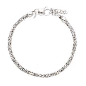 Bracciale fune doppia -  uomo Argento 925