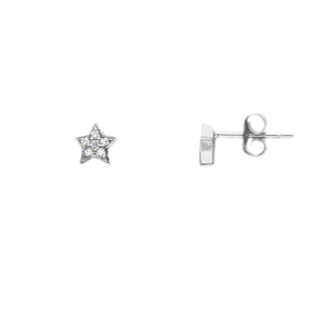 Orecchini mini stelline zirconi - Argento 925