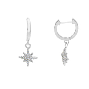 Orecchini pendente zirconi - Argento 925