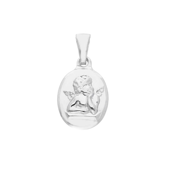 Ciondolo Medaglia Angioletto Argento 925