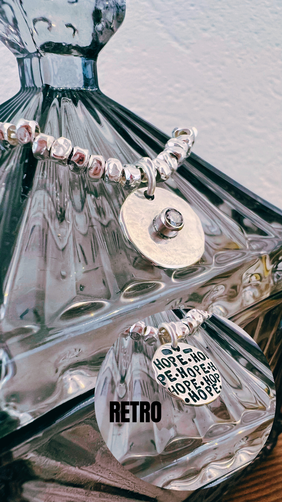 G.EC002 Bracciale ECO Argento 925 e moissanite - granelli piccoli