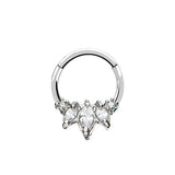 P.0001 - Piercing Clicker Acciaio chirurgico - 8 millimetri