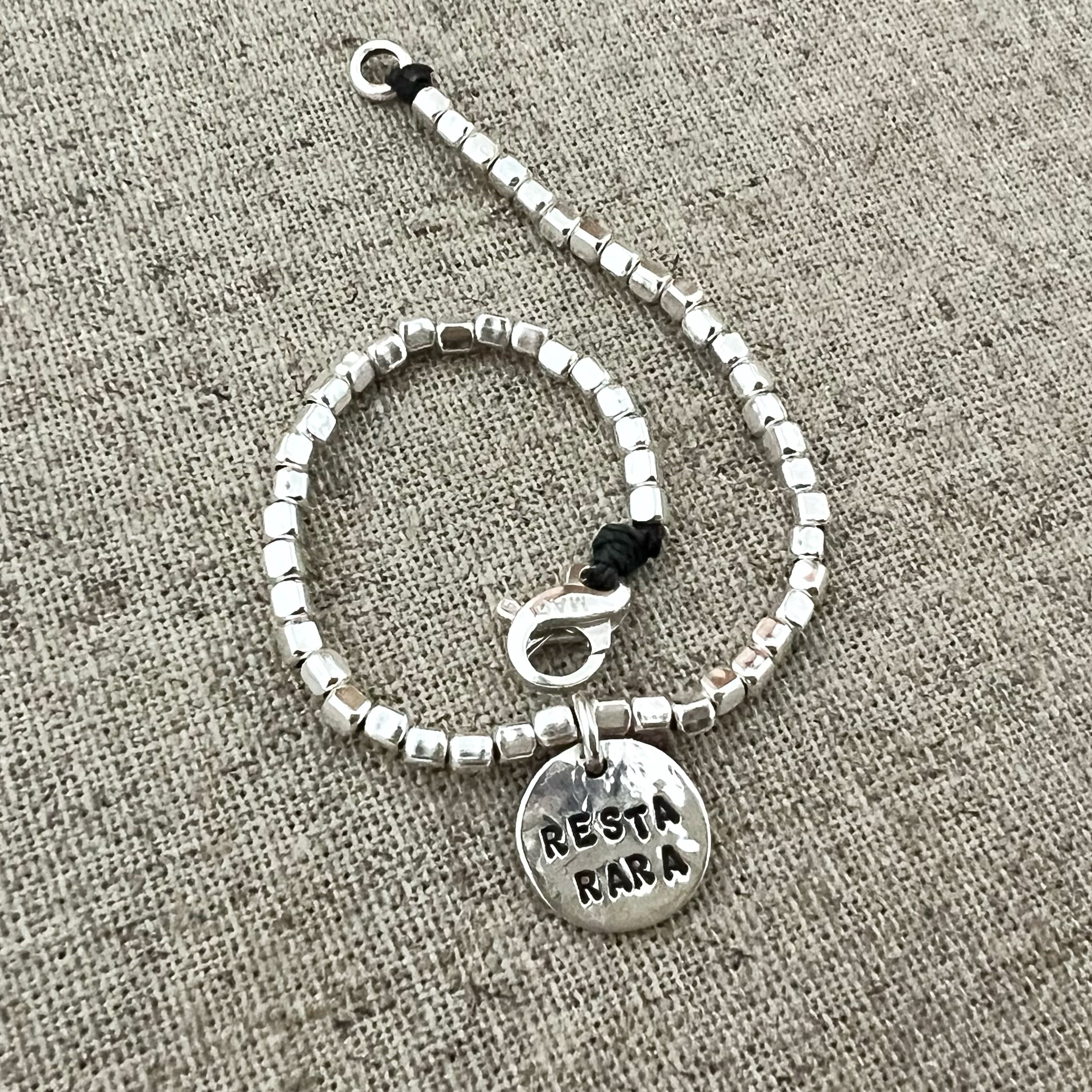 MURUI QA 1 PZ 925 Argento Sterling Bracciale In Pelle - Foto 6