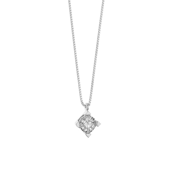 Girocollo COMETE Oro bianco 18 ct. e Diamante naturale