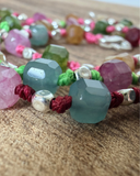 G.T17426 Bracciale Argento 925 e Tormalina multicolore