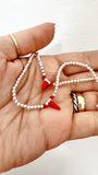 G.19586 Bracciale Argento 925 - cornetto rosso