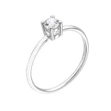 G.084911 Anello Argento 925 “Solitario Minimal”