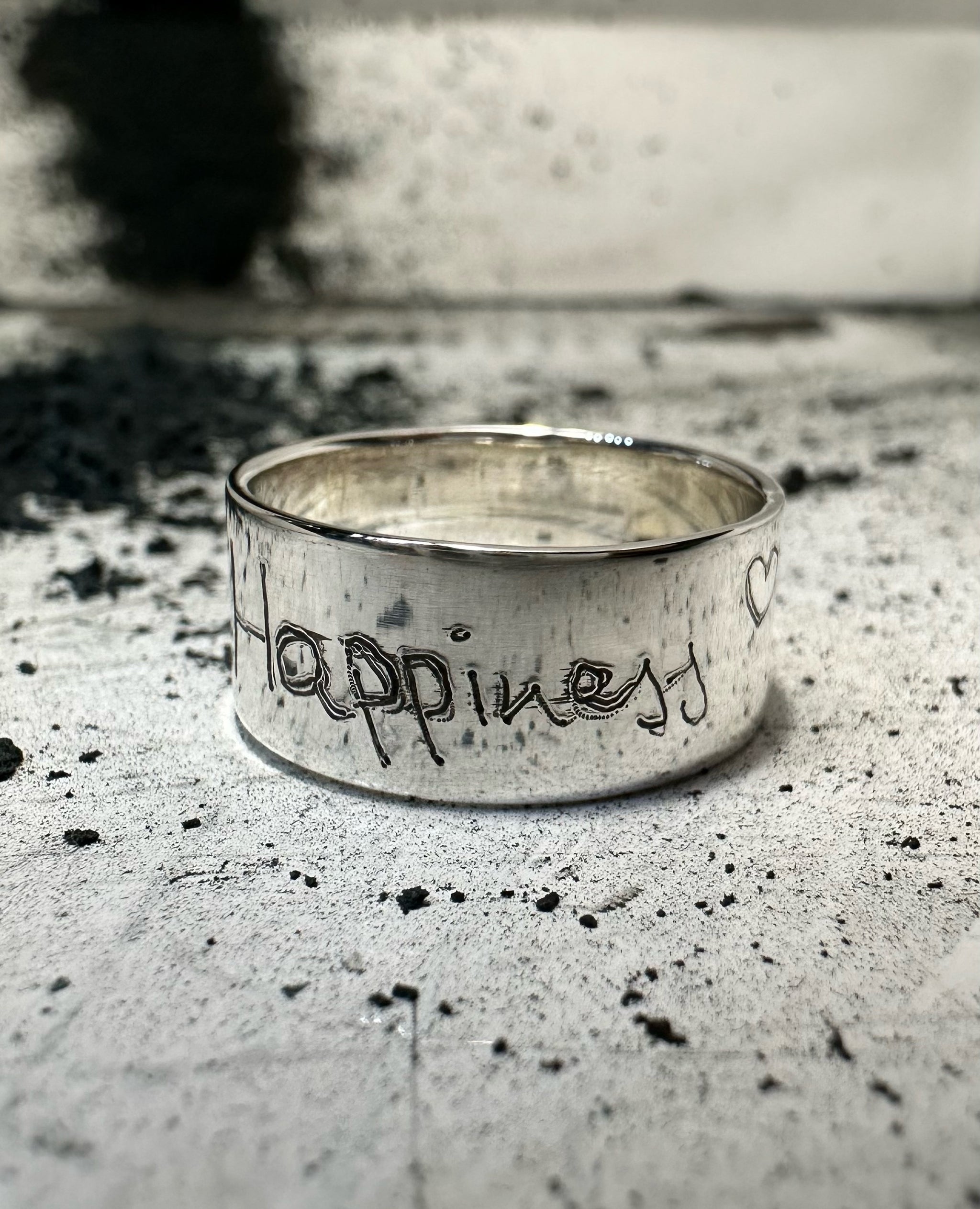 Anello In Argento 925 Ad Incisione Babline - B.A.T. ASSISI STORE