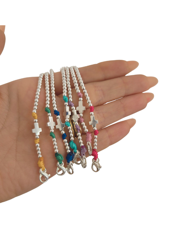 G.152501 - Bracciale “Comunione” Argento 925 con piccola croce