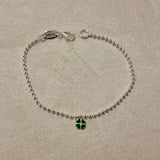 DODO MARIANI - Bracciale pallini e quadrifoglio Argento 925