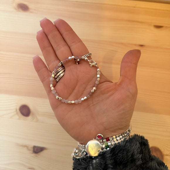 G.101102 - Bracciale Argento 925 e quarzo fragola