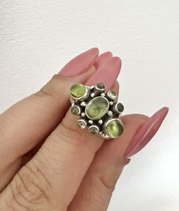 G.15905 - PERIDOTO - Anello argento 925 PEZZO UNICO