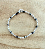 G.245261 Bracciale Argento 925 ed ematite naturale