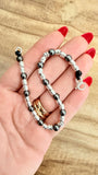 G.245262 Bracciale Argento 925 ed ematite naturale