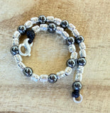 G.245262 Bracciale Argento 925 ed ematite naturale