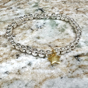 G.9941 Bracciale Oro 18K e Argento 925 - "Stella"